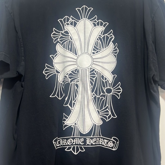 Men’s Black Chrome Hearts Graphic Men's T-Shirt - Picture 2 of 7